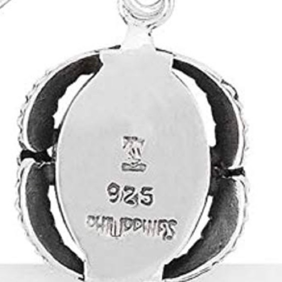 Genuine Turquoise Earrings 925 Sterling Silver - Picture 6 of 6